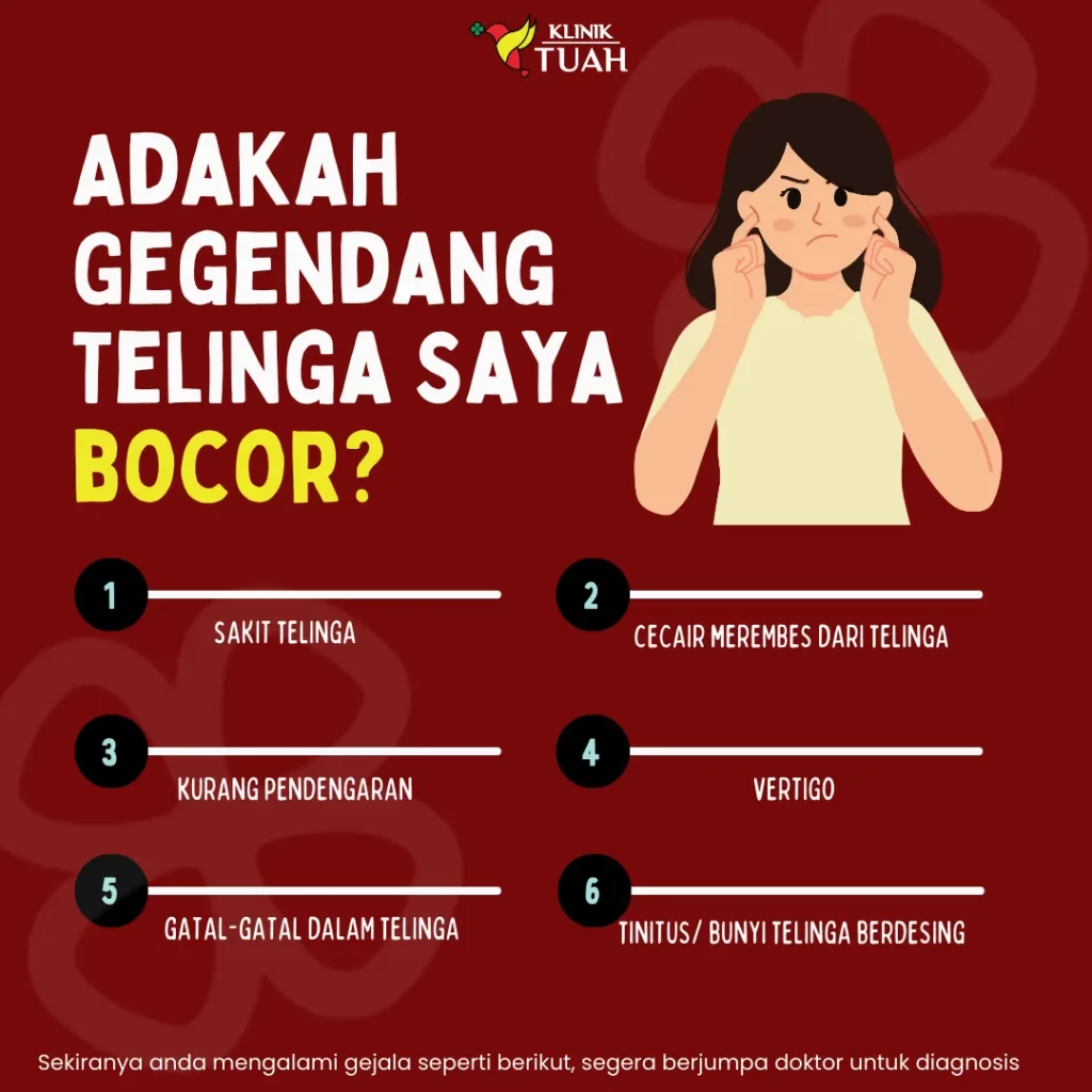 Gegendang Bocor Punca Sakit Telinga Tak Hilang Walau Guna Ubat Titis Klinik Tuah