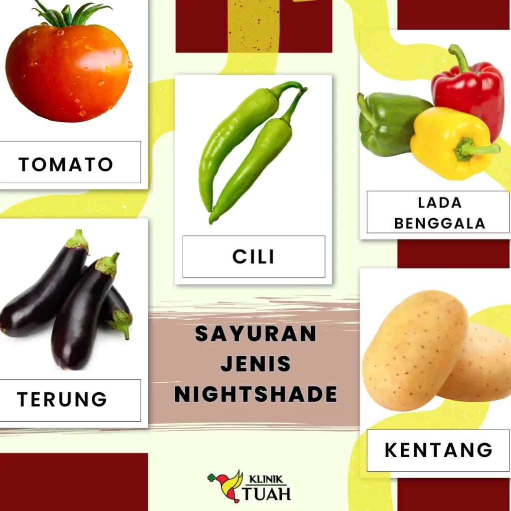 adakah sayuran  nightshade Makanan yang Perlu Dielakkan Untuk Sakit Sendi