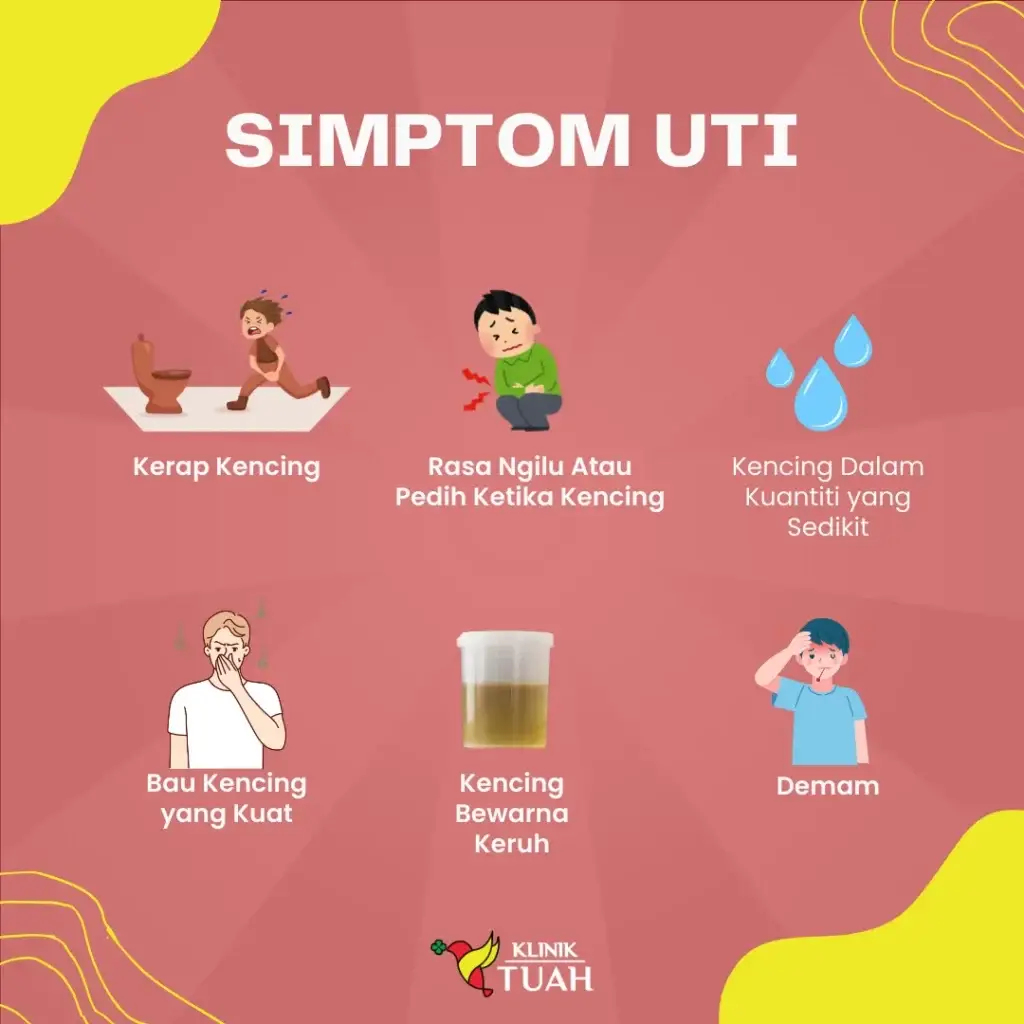 simptom UTI di bawah artikel cara penjagaan sunat stapler