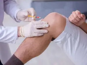 HA injection ease knee pain