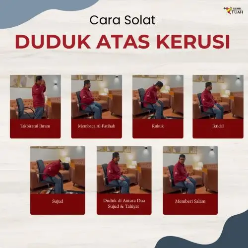 solat duduk sebagai langkah penjagaan suntikan sakit lutut klinik tuah