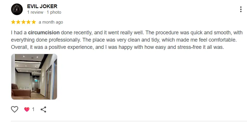 adult circumcision clinics in Johor with good review on Google